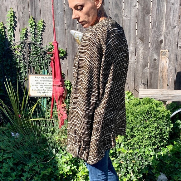 NWT Ulla Popken tweed boyfriend plus size blazer - Picture 3 of 10